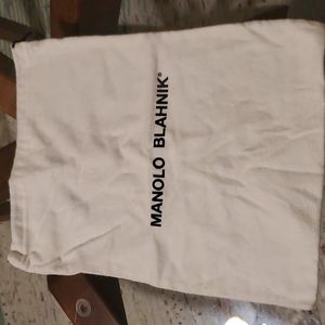 Manolo Blahnik dust bag 13.5" by 10"